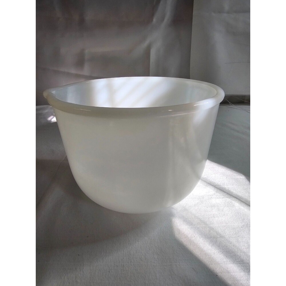 Vintage Glasbake For Sunbeam 20CJ Pour Spout Mixing Bowl Milk Glass for Mixer